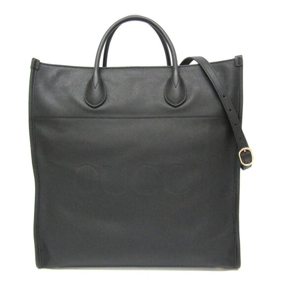 GUCCI Black Leather Shoulder Bag - Picture 1 of 10